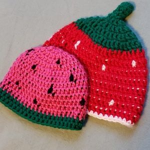 Two hats beanies handmade